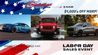 CHAMPION | 2022 Jeep, Dodge, Ram | Labor Day Sales Event | Artesia, Paramount, La Mirada CA | NEW CAR DEALS with 1,000´s Off MSRP