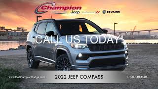 CHAMPION | 2022 JEEP COMPASS For Sale | Downey, Huntington Beach, Anaheim CA | California | BRAND NEW | $1,250 Off MSRP | IN STOCK!