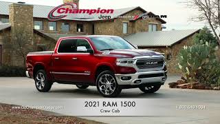 CHAMPION | 2021 RAM 1500 CREW CAB | Downey, Long Beach, Costa Mesa CA | California | FOR SALE | NEW | Up to $4,250 Off MSRP