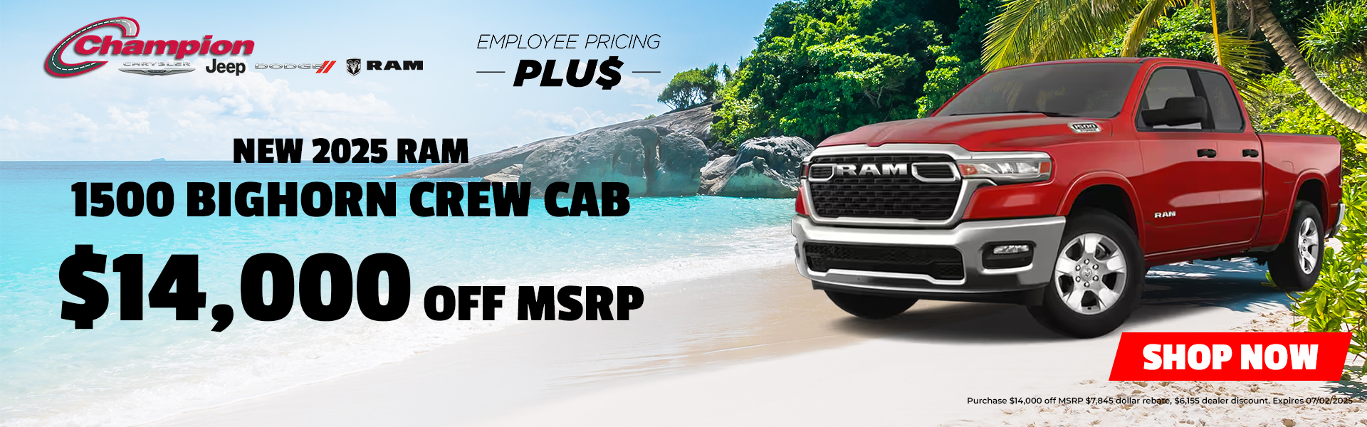 New 2025 RAM 1500 BigHorm Crew Cab | $14,000 OFF MSRP