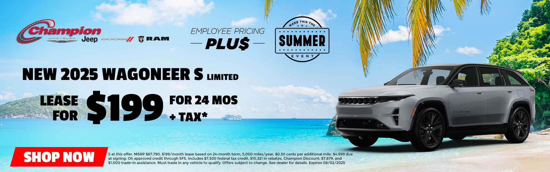 NEW 2025 WAGONEER S | LEASE FOR $199