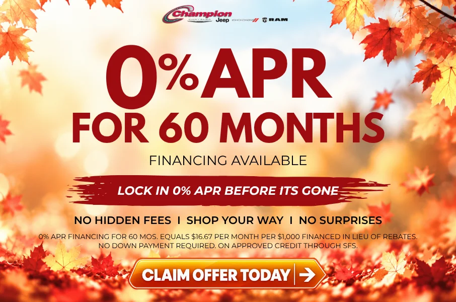 0% APR for 60 months